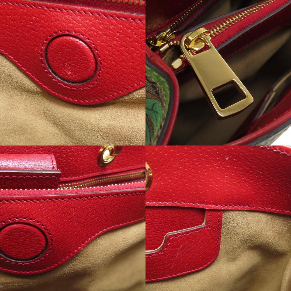 Gucci Bamboo GG Bird Flower Handbag - Picture 7 of 11